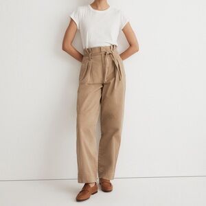 Madewell Paperbag Trench Trousers in (Re)generative Chino